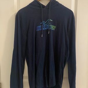 Men’s Hollister Long Sleeve Hooded Shirt - Medium